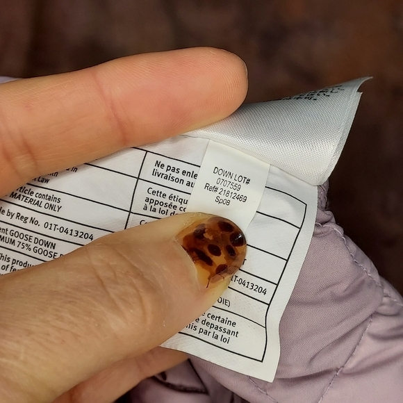 Eddie Bauer vest goose down quilted lavender lilac purple zip closure pockets S - Picture 13 of 13